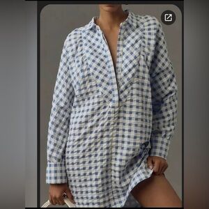 Anthropologie Maeve Shirt Dress XS NWT